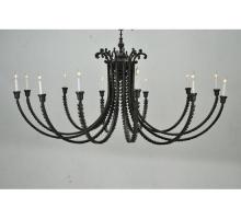 Meyda Green 108852 - 80" Wide Oak Bough 12 Light Chandelier