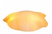 Meyda Green 113945 - 16"W Metro Beige Iridescent Organic Art Glass Shade