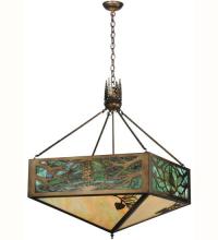 Meyda Green 114497 - 28" Square Balsam Pine Inverted Pendant