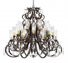 Meyda Green 119767 - 54" Wide Serratina Crystal Chandelier