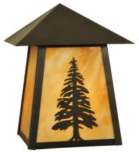 Meyda Green 129502 - 9"W Stillwater Tall Pine Wall Sconce