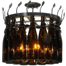 Meyda Green 134432 - 20" Wide Tuscan Vineyard Estate 16 Wine Bottle Chandelier