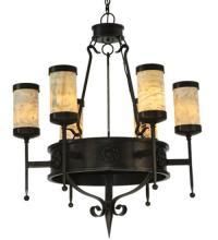 Meyda Green 135392 - 30" Wide Lorenzo 6 Light Chandelier