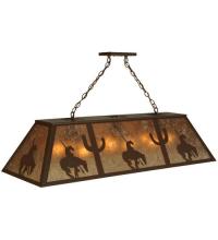 Meyda Green 135573 - 48" Long Trails End Oblong Pendant