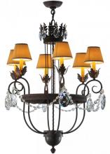 Meyda Green 142450 - 27"W Antonia 6 LT Chandelier