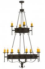 Meyda Green 145419 - 48"W Lorenzo 12 LT Two Tier Chandelier