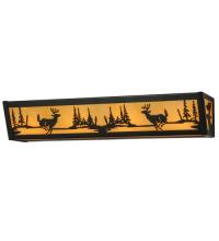 Meyda Green 145713 - 24" Wide Deer at Lake Vanity Light