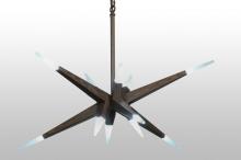 Meyda Green 145938 - 38" Wide Hickory Treasures 12 LT LED Pendant