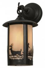 Meyda Green 150384 - 7"W Fulton Deer Creek Hanging Wall Sconce