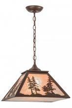 Meyda Green 153998 - 16"Sq Tall Pines Pendant