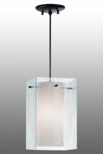 Meyda Green 156047 - 7.5"Sq Quadrato Mist Pendant