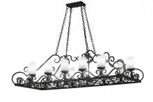 Meyda Green 156111 - 66"L Carlotta 12 LT Oblong Chandelier