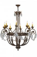 Meyda Green 156609 - 38" Wide Antonia 8 Light Chandelier