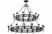 Meyda Green 157277 - 84"W Majella 28 LT Two Tier Chandelier