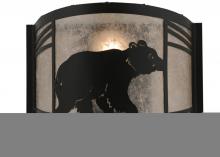 Meyda Green 157295 - 12" Wide Happy Bear on the Loose Right Wall Sconce