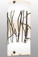 Meyda Green 159706 - 5"W Twigs Overlay Wall Sconce