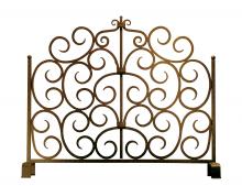 Meyda Green 162751 - 42" Wide Scroll Tempest Fireplace Screen