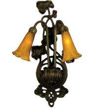 Meyda Green 16608 - 11"W Amber Pond Lily 2 LT Wall Sconce