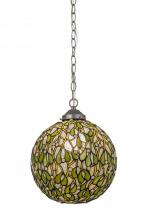 Meyda Green 172428 - 12"W Mistletoe Ball Pendant