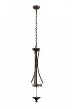 Meyda Green 173738 - Mahogany Bronze 3 LT Inverted Pendant Hardware