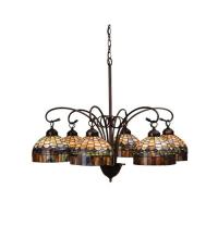 Meyda Green 18693 - 31"W Tiffany Candice 6 LT Chandelier