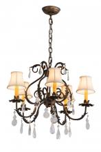 Meyda Green 187283 - 25"W Chantilly 5 LT Chandelier