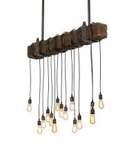 Meyda Green 198209 - 48" Long Alva 15 Light Pendant