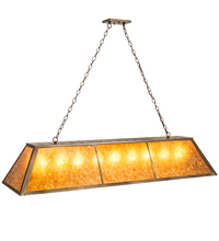 Meyda Green 202836 - 60" Long Tri-Panel Oblong Pendant