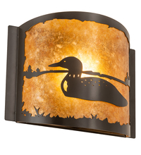 Meyda Green 204456 - 12" Wide Loon Left Wall Sconce