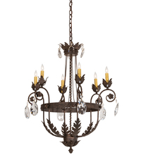 Meyda Green 204681 - 26" Wide Antonia 6 Light Chandelier