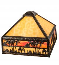 Meyda Green 217638 - 13" Square Camel Mission Shade