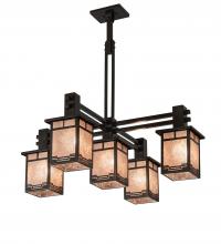 Meyda Green 222753 - 36" Wide Roylance 5 Light Chandelier