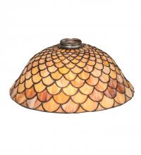 Meyda Green 236270 - 11" Wide Fishscale Shade