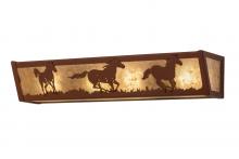 Meyda Green 236602 - 24" Wide Running Horses Vanity Light