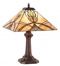 Meyda Green 244266 - 18" High Glasgow Bungalow Table Lamp