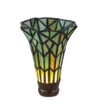 Meyda Green 29042 - 4" Wide X 6" High Tiffany Pond Lily Green Shade