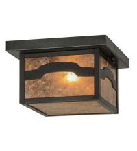 Meyda Green 45950 - 10"Sq Hyde Park Mountain View Flushmount