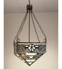 Meyda Green 50551 - 21" Square Shu Inverted Pendant