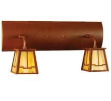 Meyda Green 66086 - 18"W Bungalow Valley View 2 LT Vanity Light