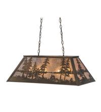 Meyda Green 72132 - 33" Long Tall Pines Oblong Pendant