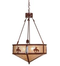 Meyda Green 82337 - 24"W Trails End Inverted Pendant