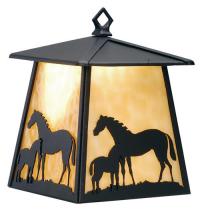 Meyda Green 82644 - 7.5"W Mare & Foal Hanging Wall Sconce