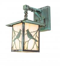 Meyda Green 94093 - 7" Wide Seneca Song Bird Straight Arm Wall Sconce