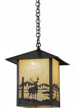 Meyda Green 96327 - 16"Sq Seneca Deer Creek Pendant