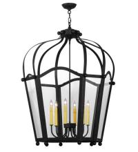 Meyda Black 124809 - 32"W Citadel 6 Light Pendant