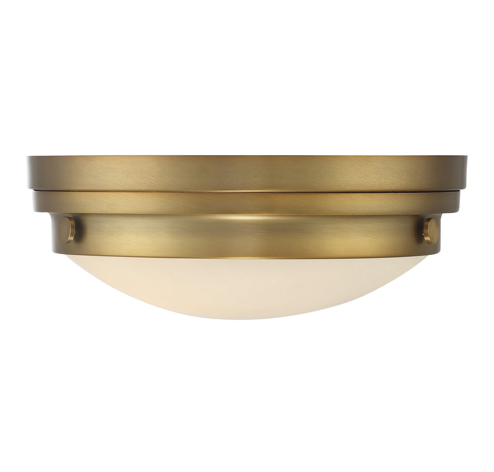 Lucerne 2-Light Ceiling Light in Warm Brass