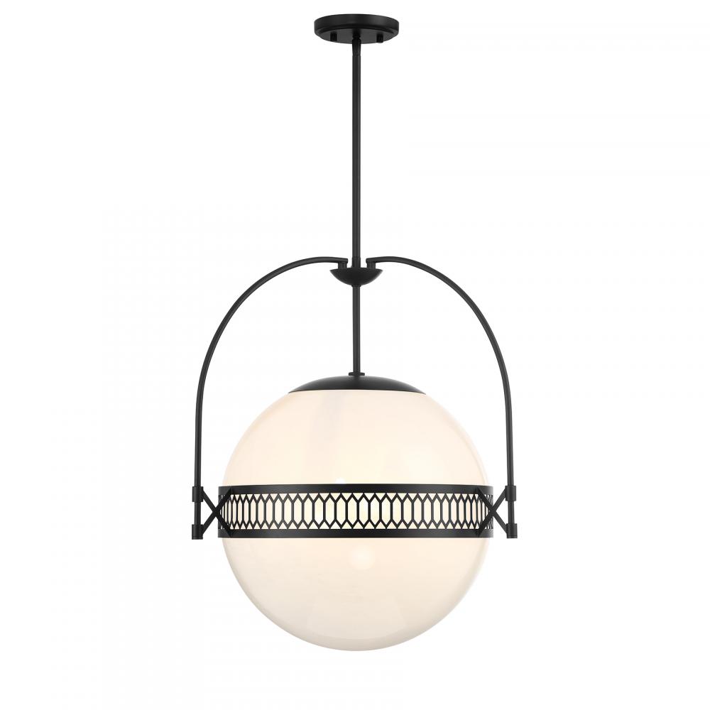 Thornhill 3-Light Pendant in Matte Black