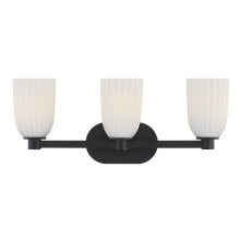 Savoy House 8-1245-3-BK - Baldwin 3-Light Bathroom Vanity Light in Matte Black