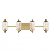 Savoy House 8-3024-4-322 - Holton 4-Light Bathroom Vanity Light in Warm Brass