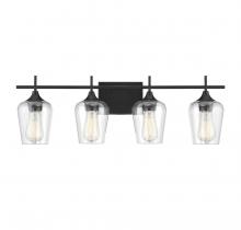 Savoy House 8-4030-4-BK - Octave 4-Light Bathroom Vanity Light in Black